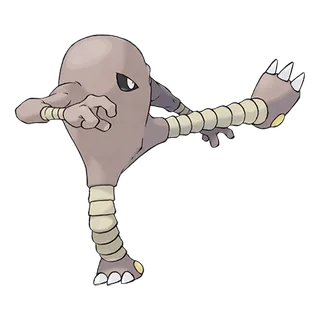 Hitmonlee official artwork