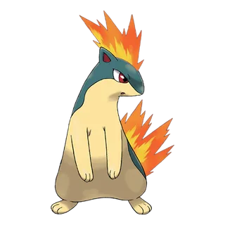 Quilava official artwork
