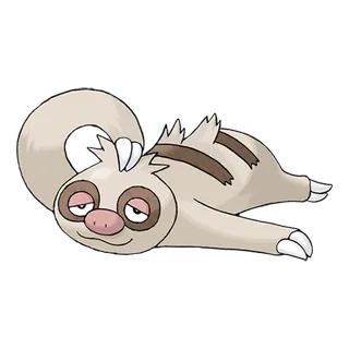 Slakoth official artwork