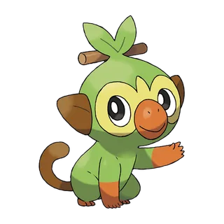 Grookey official artwork